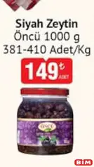 ÖNCÜ SİYAH ZEYTİN 1 KG fiyat ve kampanya bilgisi